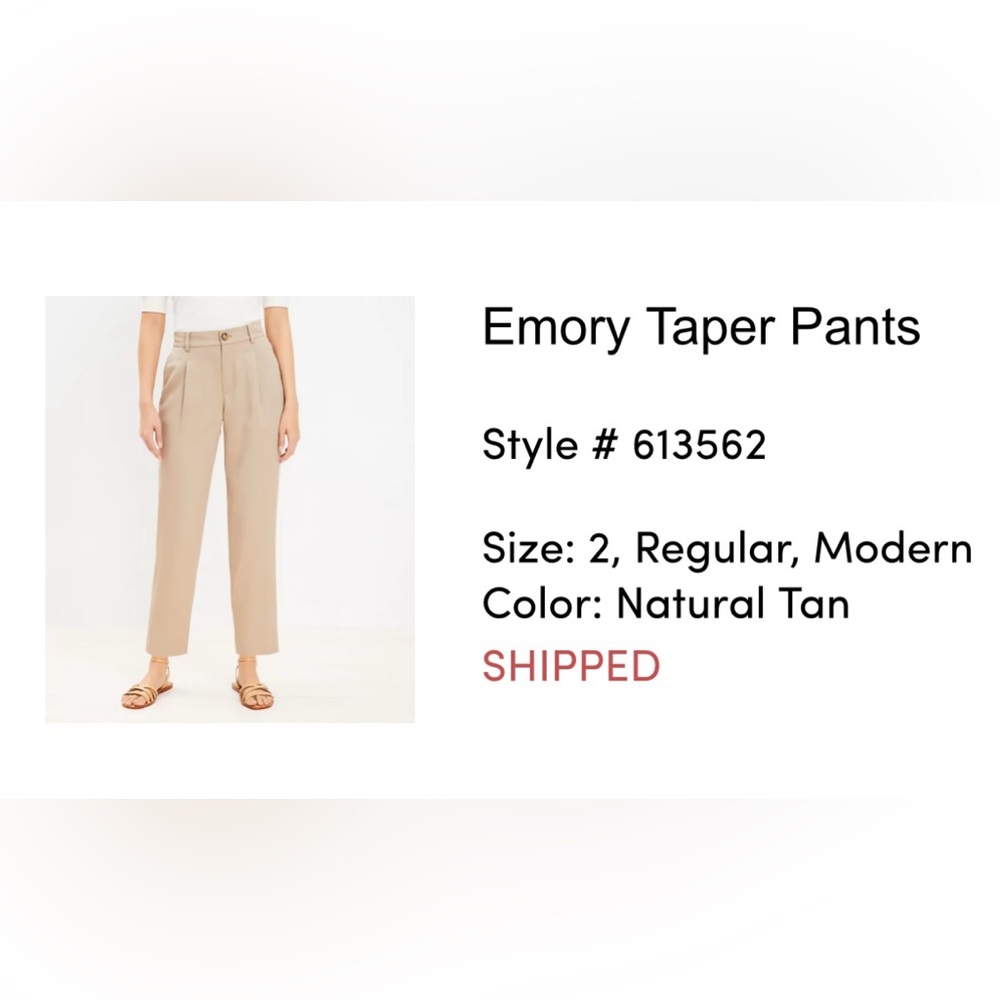 LOFT Emery Taper Pants